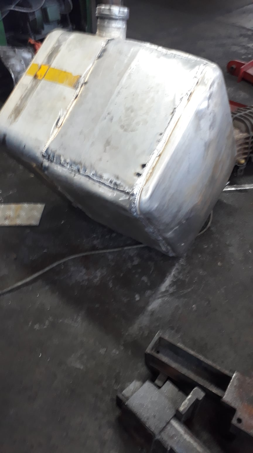 Welded aluminium fabrication at Mpangele Auto Engineering