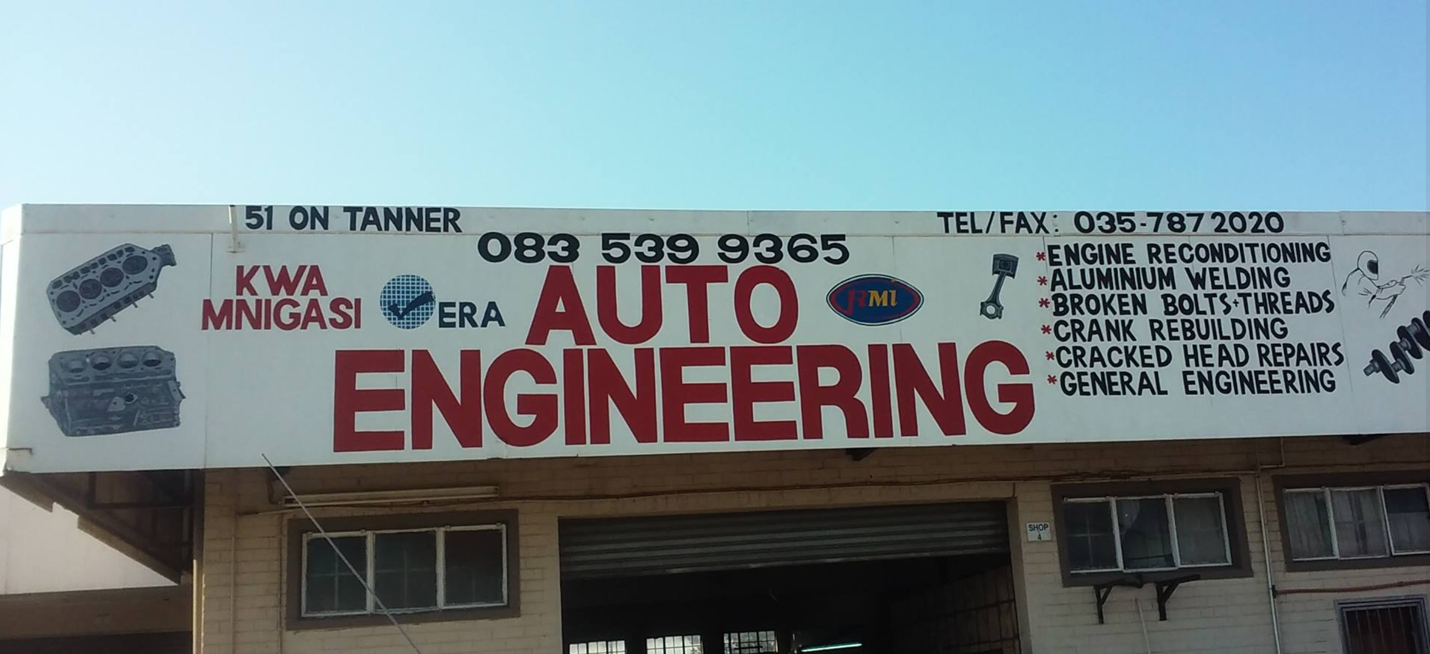 Workshop frontage at 51 Tanner Road, Empangeni